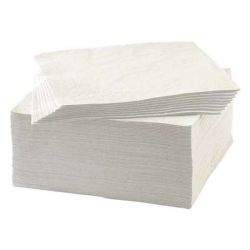 Serviettes blanches 2 plis 38 x 38 cm par 2400