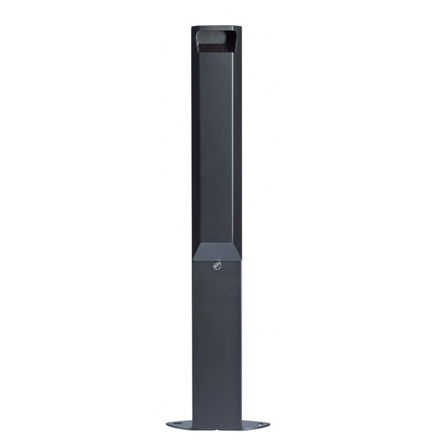 Cendrier extérieur sur pied en acier gris Rossignol 3 L Cendrier extérieur sur pied en acier gris Rossignol 3 L