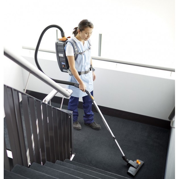 Aspirateur poussière dorsal à batterie 370 W AERO BP B Li-Ion Taski Aspirateur poussière dorsal à batterie 370 W AERO BP B Li-Ion Taski