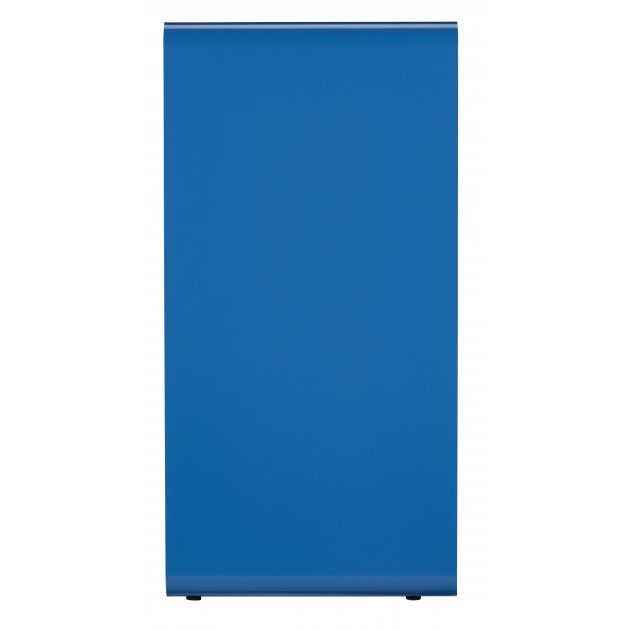 Poubelle de tri sélectif papier en métal gris bleu Cubatri Rossignol 40L