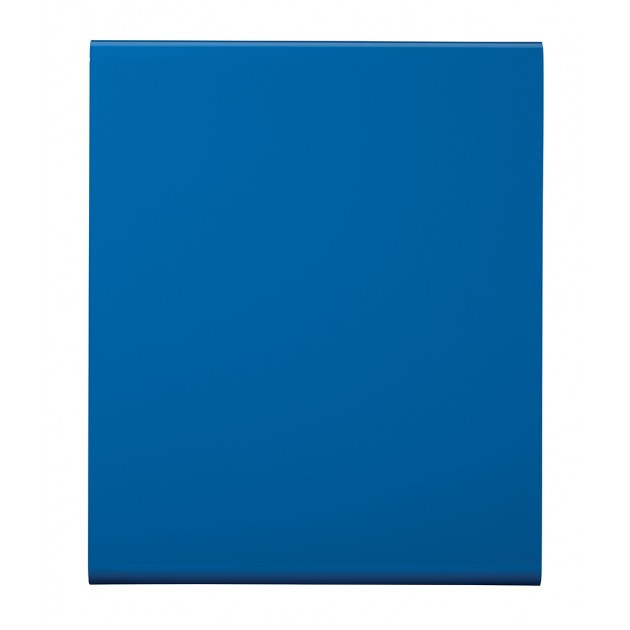 Poubelle de tri sélectif papier en métal gris bleu Cubatri Rossignol 65L