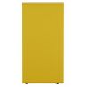 Poubelle de tri sélectif plastique en métal gris jaune Cubatri