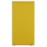 Poubelle de tri sélectif plastique en métal gris jaune Cubatri