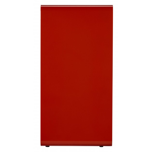 Poubelle de tri métaux en acier gris rouge Cubatri Poubelle de tri métaux en acier gris rouge Cubatri
