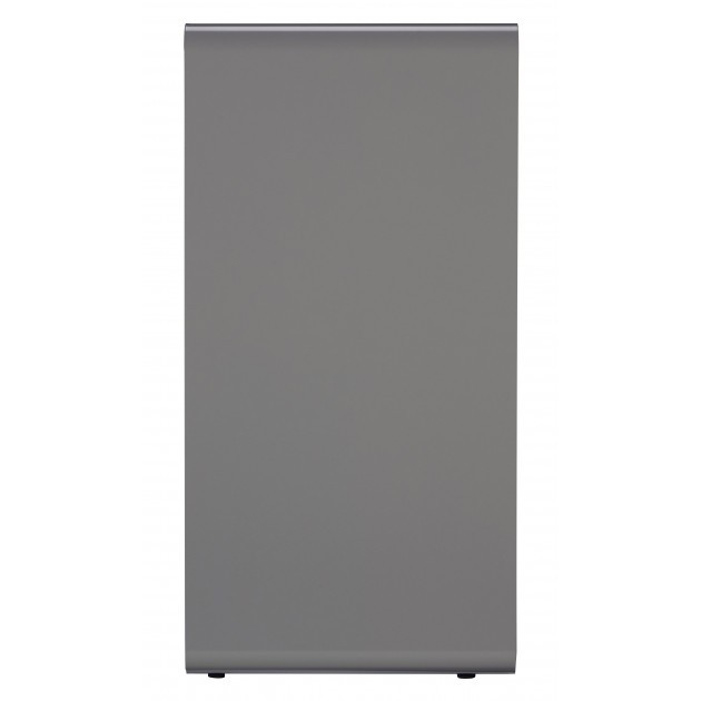 Poubelle de tri tout-venant en métal gris Cubatri