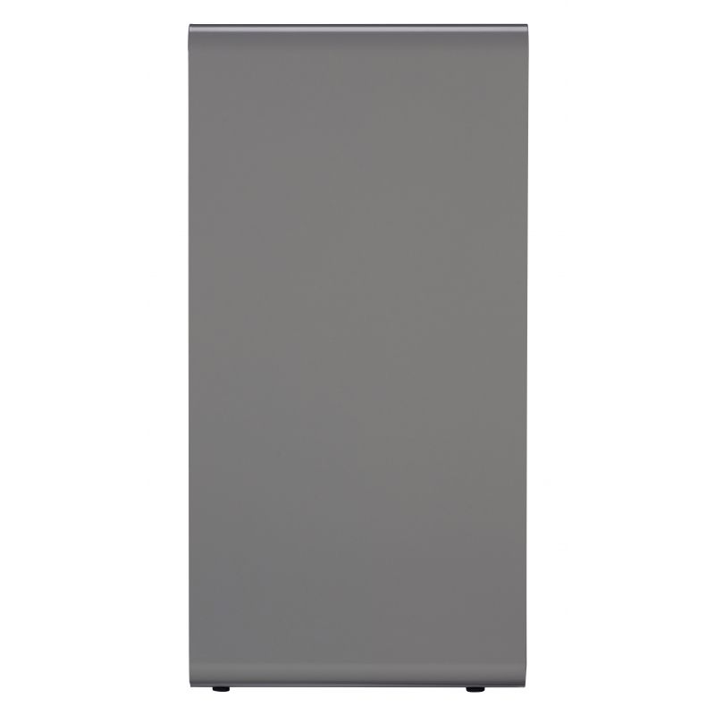 Poubelle de tri tout-venant en métal gris Cubatri