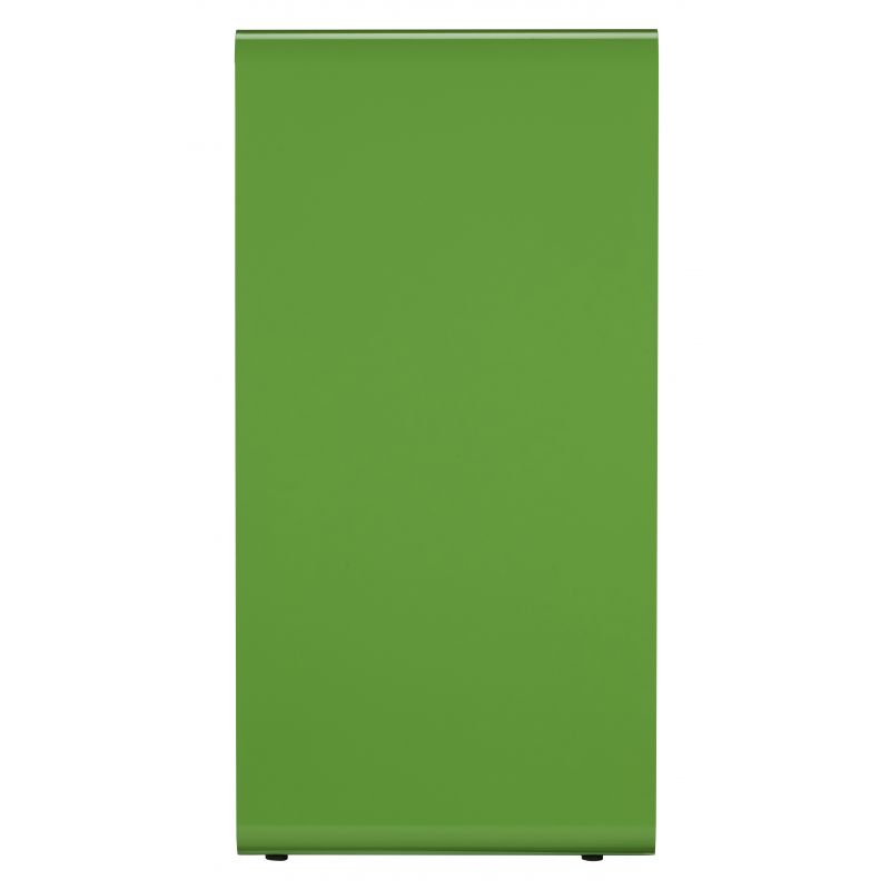 Poubelle de tri verre en métal gris Cubatri