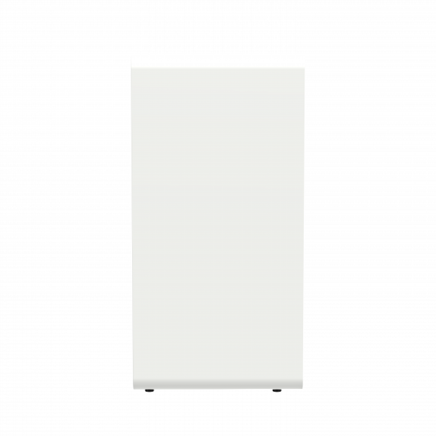 Poubelle de tri gobelets en métal gris blanc Cubatri 