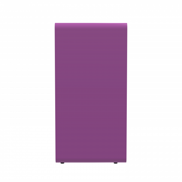 Collecteur de piles 40L en métal gris violet Cubatri  Collecteur de piles 40L en métal gris violet Cubatri