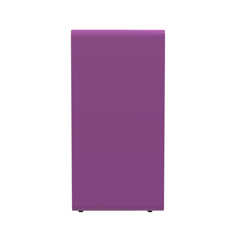 Collecteur de piles 40L en métal gris violet Cubatri  Collecteur de piles 40L en métal gris violet Cubatri
