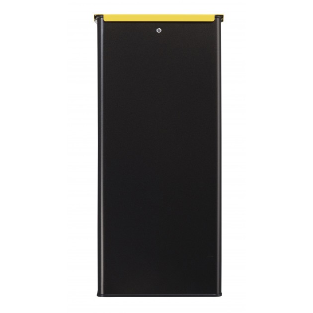 Poubelle de tri sélectif Calitri en métal gris / jaune