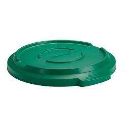 Couvercle de poubelle ronde Vert 85 L
