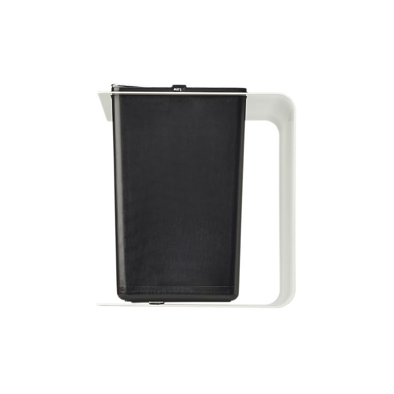 Poubelle de tri sélectif 3 bacs en acier blanc Tribu Poubelle de tri sélectif 3 bacs en acier blanc Tribu