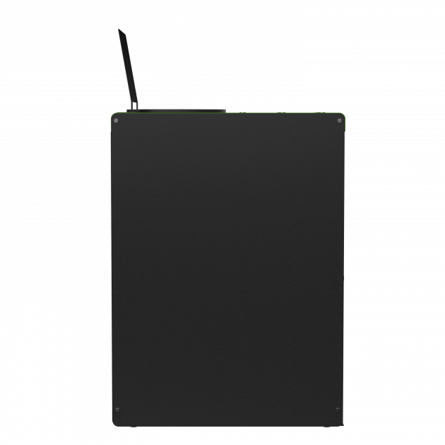 Borne de tri sélectif 90 L en métal Alitri gris / vert