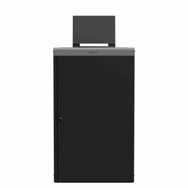 Poubelle de tri sélectif 90 L en métal Alitri