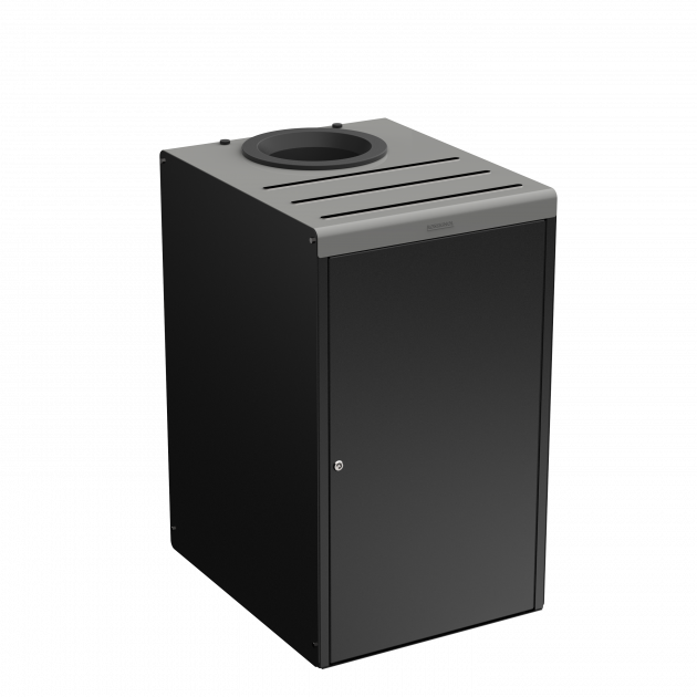 Poubelle de tri sélectif 90 L en métal Alitri