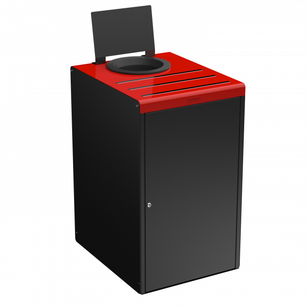 Poubelle de tri sélectif 90 L en métal Alitri