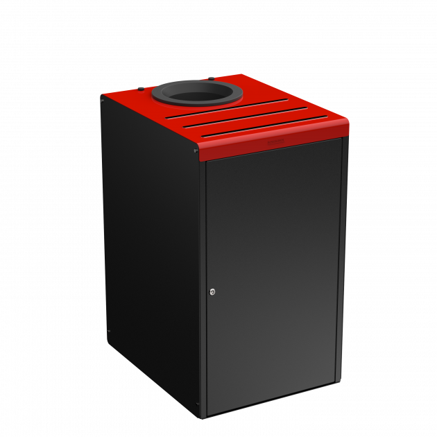 Poubelle de tri sélectif 90 L en métal Alitri