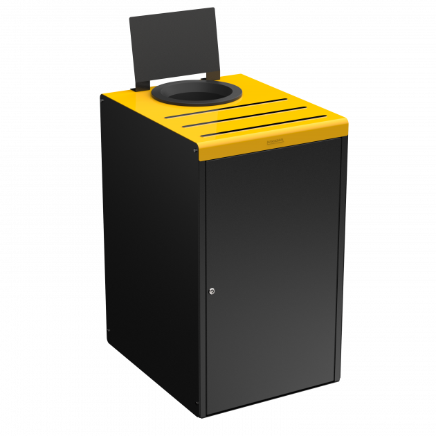 Poubelle de tri sélectif 90 L en métal Alitri