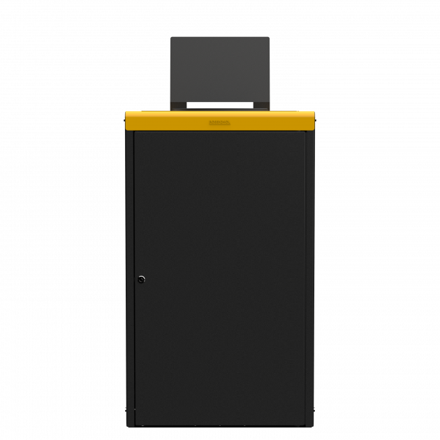 Poubelle de tri sélectif 90 L en métal Alitri