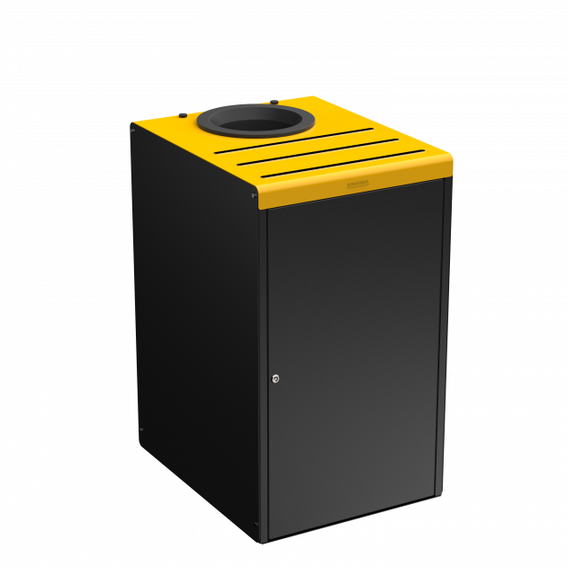 Poubelle de tri sélectif 90 L en métal Alitri