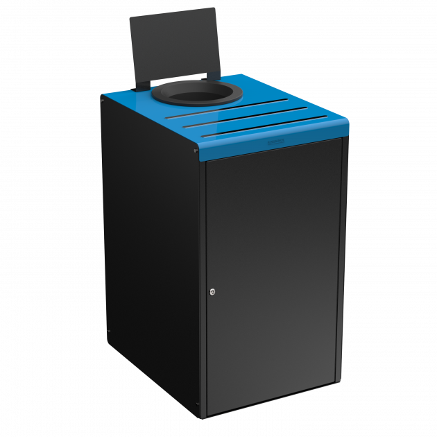 Poubelle de tri sélectif 90 L en métal Alitri