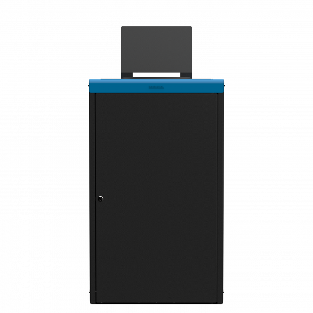 Poubelle de tri sélectif 90 L en métal Alitri