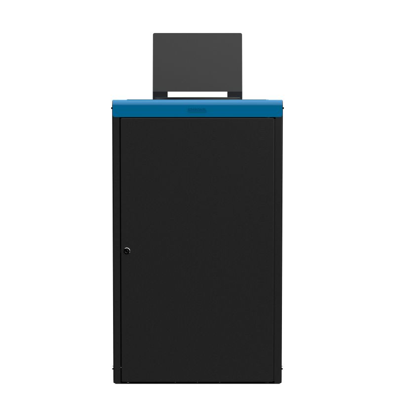 Poubelle de tri sélectif 90 L en métal Alitri