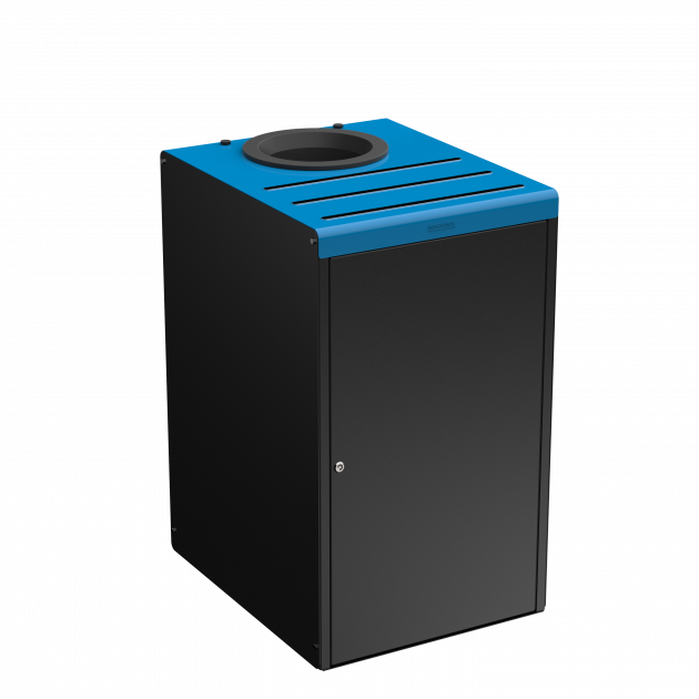 Poubelle de tri sélectif 90 L en métal Alitri