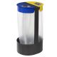 Poubelle de tri 2 flux support de sac vigipirate Citwin Premium