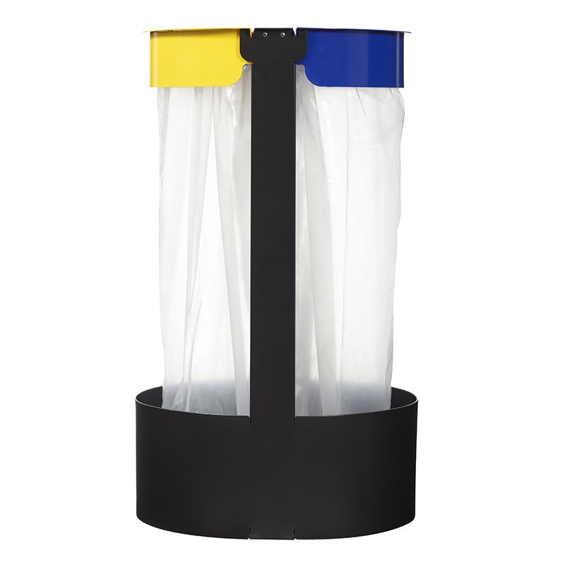 Poubelle de tri 2 flux support de sac vigipirate Citwin Premium