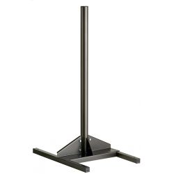 Poteau support de sac centré à poser acier gris Collec