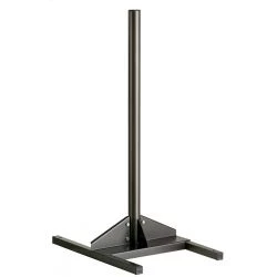 Poteau support de sac centré à poser acier gris Collec