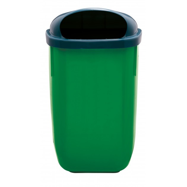 Corbeille d'extérieur plastique fixation mur ou poteau 50 L Rossignol