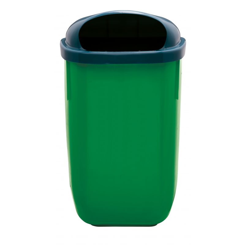 Corbeille d'extérieur plastique fixation mur ou poteau 50 L Rossignol