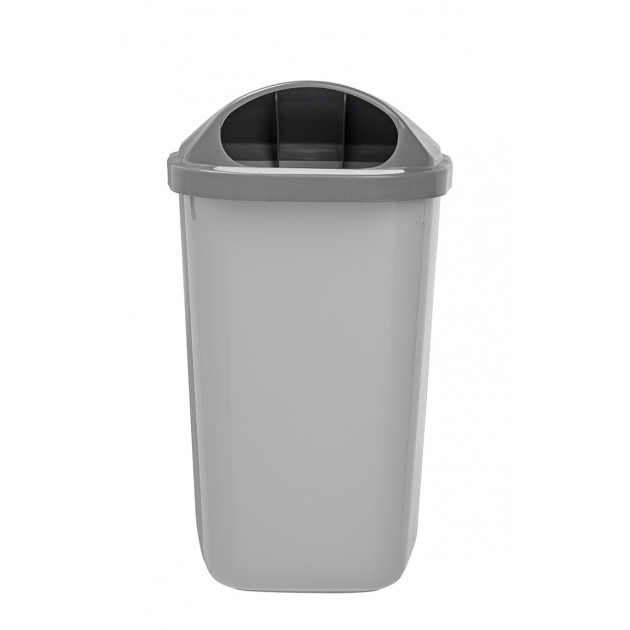 Corbeille d'extérieur plastique fixation mur ou poteau 50 L Rossignol