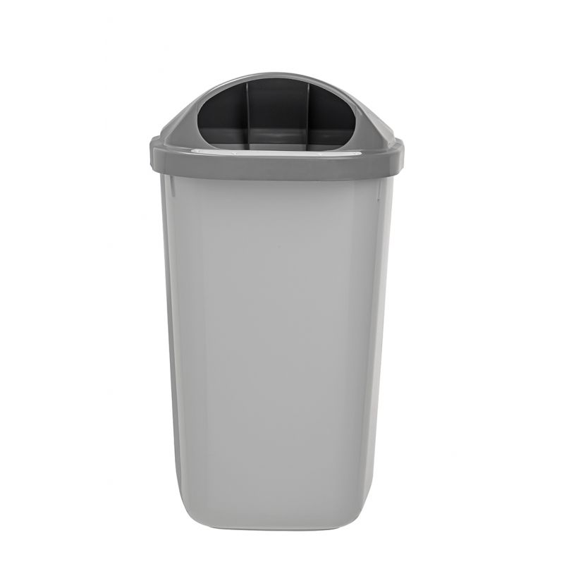 Corbeille d'extérieur plastique fixation mur ou poteau 50 L Rossignol