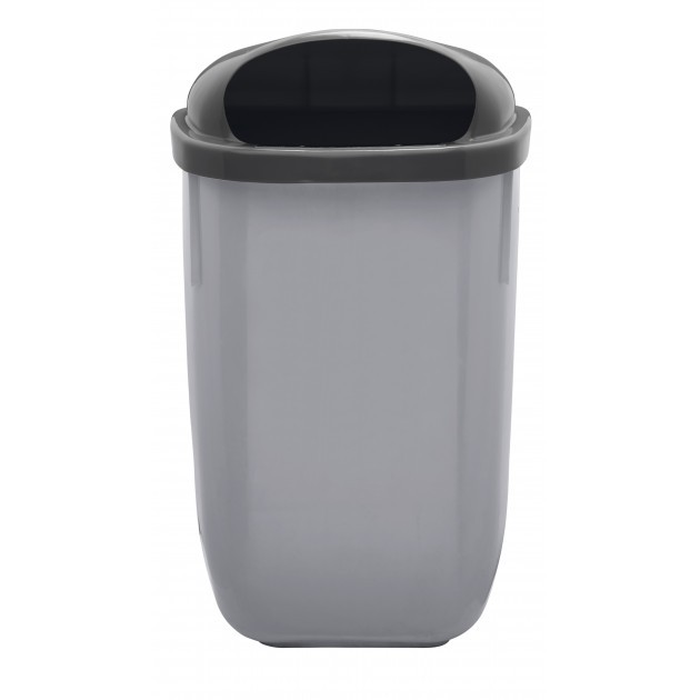 Corbeille d'extérieur plastique fixation mur ou poteau 50 L Rossignol