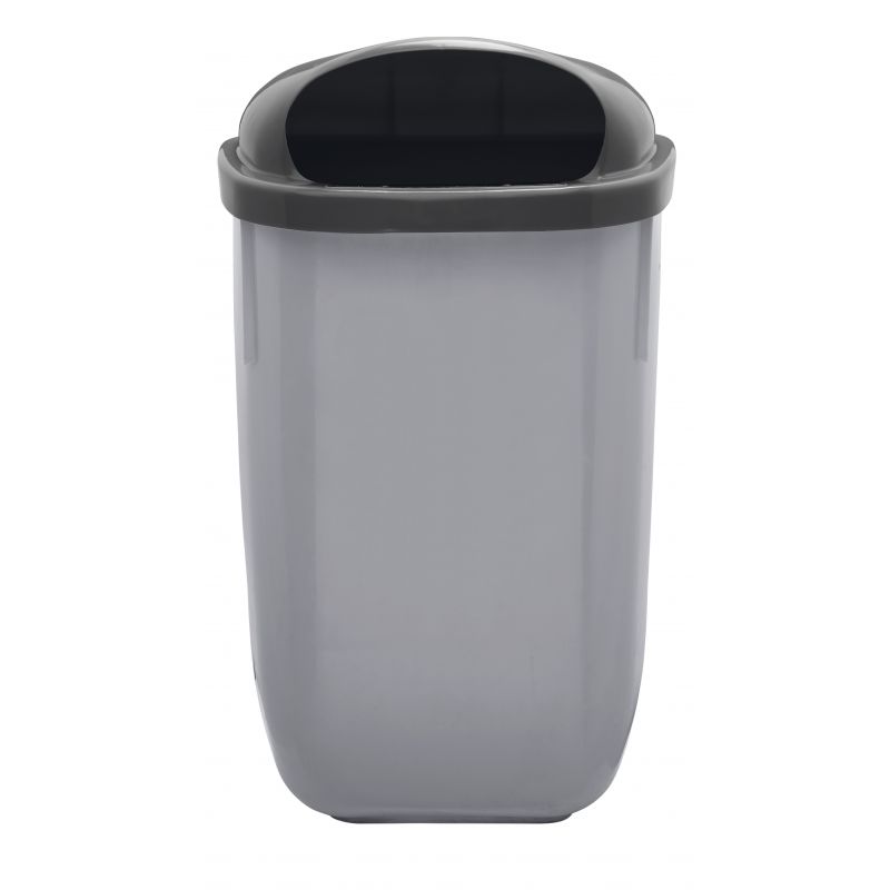 Corbeille d'extérieur plastique fixation mur ou poteau 50 L Rossignol