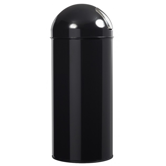 Poubelle ronde Push d'intérieur acier noir 45 L Rossignol Poubelle ronde Push d'intérieur acier noir 45 L Rossignol