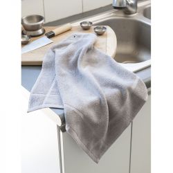 Torchon pur coton gris 40 x 40 cm - lot de 6