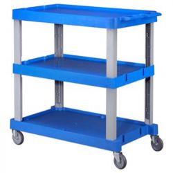 Chariot de service 3 plateaux plastique 120 kg DELCOURT