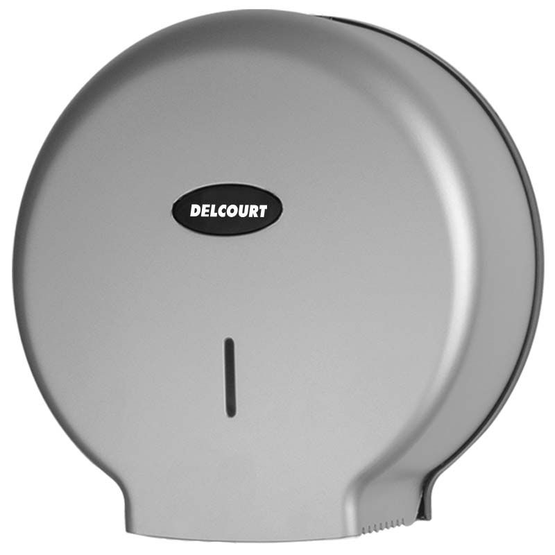 Distributeur papier toilette jumbo gris DELCOURT Distributeur papier toilette jumbo gris DELCOURT
