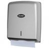 Distributeur essuie mains manuel gris DELCOURT