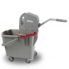 Chariot de ménage compact 2 seaux presse latérale DELCOURT