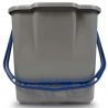 Chariot de ménage 6 seaux avec presse et porte-sac 120 L bleu