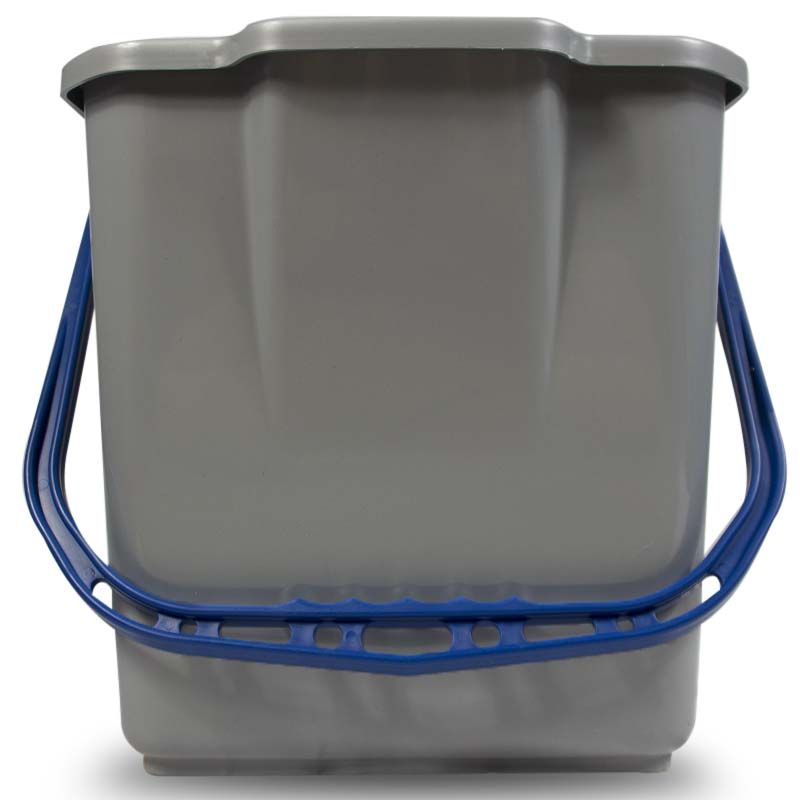 Chariot de ménage 6 seaux avec presse et porte-sac 120 L bleu Chariot de ménage 6 seaux avec presse et porte-sac 120 L bleu