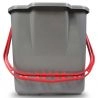 Chariot de ménage 6 seaux avec presse et porte-sac 120 L rouge