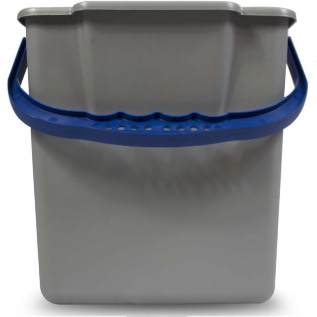 Chariot de ménage 6 seaux avec presse et porte-sac 120 L bleu Chariot de ménage 6 seaux avec presse et porte-sac 120 L bleu