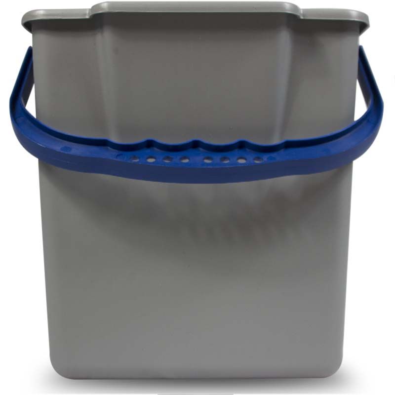 Chariot de ménage 6 seaux avec presse et porte-sac 120 L bleu Chariot de ménage 6 seaux avec presse et porte-sac 120 L bleu